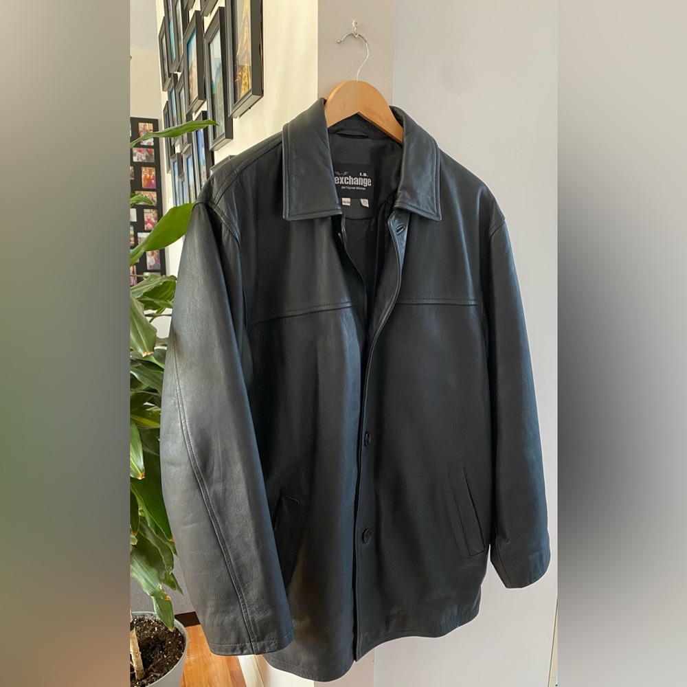 Manteau de cuir homme EXCHANGE by Irwin Bilerman Men's Leather Jacket